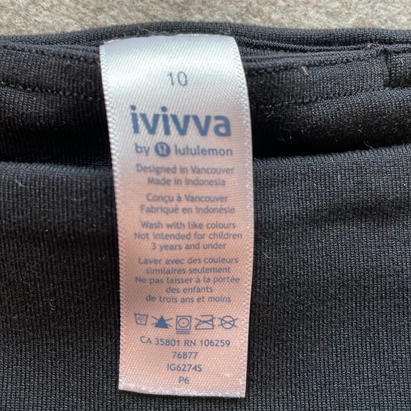 Ivivva Crop Leggings with Mesh Size 10 - Picture 7 of 7